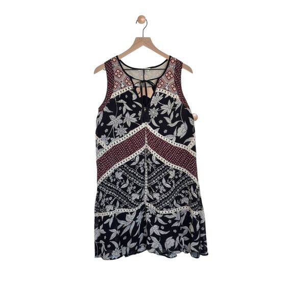 Floreat Anthropologie Grasslands Floral Printed Boho Midi Dress Size 4P Lined - Picture 1 of 6